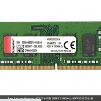 Ram Laptop Kingston 4GB (1x4GB) DDR4 3200Mhz (KVR32S22S6/4)