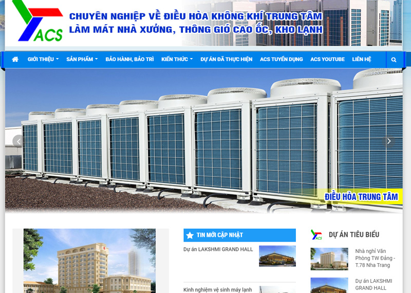 Thiết kế Website Công ty TNHH Thương mại và kỹ thuật ACS